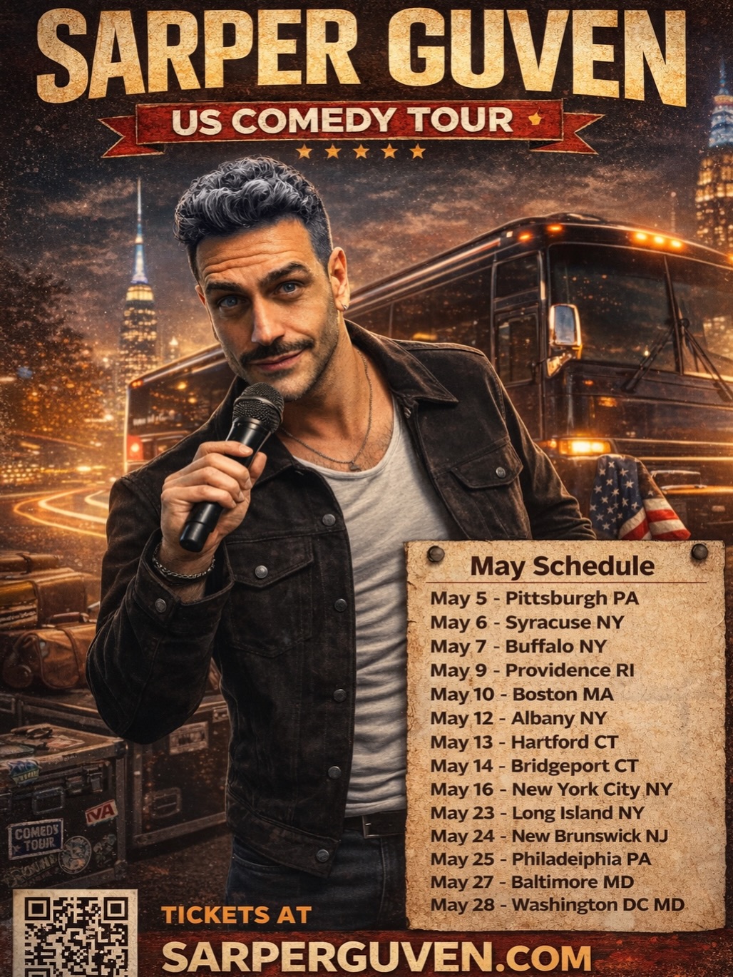 Sarper Guven US Comedy Tour Poster 2026